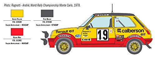 Italeri Renault R5 Rally 510003652 a Escala 1:24