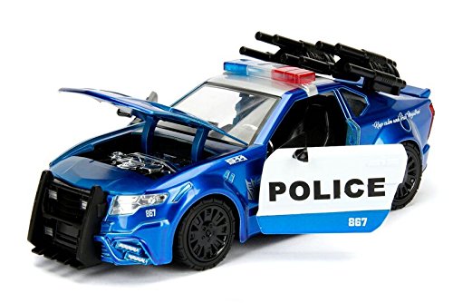 Jada Toys 98400 Transformers - Maqueta de policía (Escala 1:24), Color Azul y Blanco