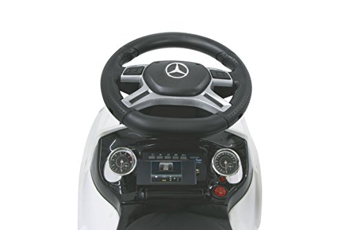 Jamara 460241 - Coche de juguete Mercedes-Benz GL 63 AMG, blanco, 67 x 30.5 x 27.5 cm