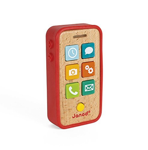 Janod - J05334 - Teléfono con sonido, juguete de simulación para niños a partir de 18 meses