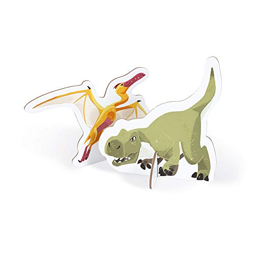 Janod- Puzle Educativo Infantil Dinosaurios-200 Piezas-A Partir de 6 años (JURATOYS J02679)