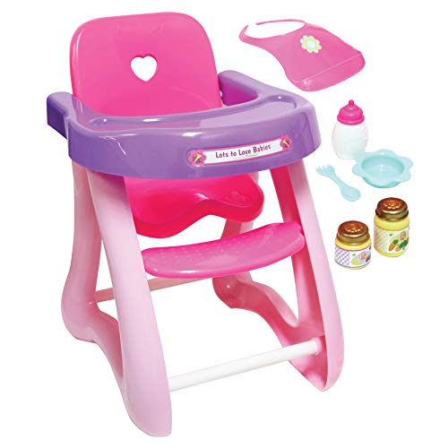 JC TOYS- Accesorios para muñecos bebé, Color Pink, Purple (25500)