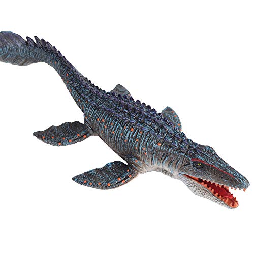 JOKFEICE Figuras de Animales realistas Mosasaurus Juguete de Animal de mar sólido, Proyecto de Ciencia, decoración de Torta, cumpleaños para niños pequeños 3 4 5 (tamaño Grande)