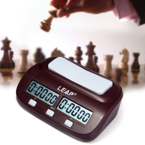 Joyeee Multifuncional Digital Reloj de ajedrez #2, Reloj Digital para Jugar al ajedrez/ Contador de Tiempo/ Temporizador de Cuenta Atrás, Temporizador Profesional de Ajedrez Pantalla de Precisión