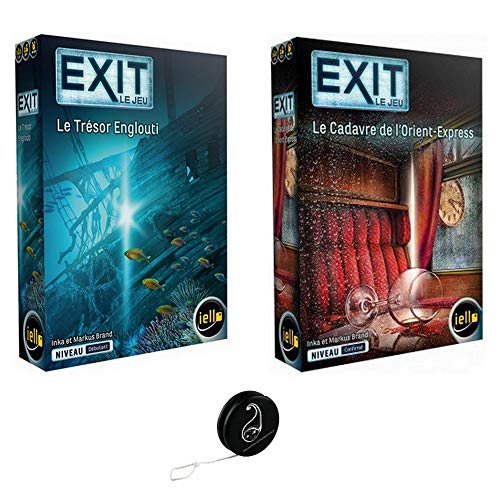 Juego de 2 juegos Exit Le Tessor Englouti + Cadavre du Orient-Express + 1 Yoyo Blumie.