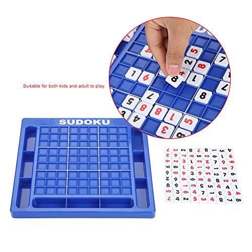 Juego de números de Sudoku, juego de mesa Reglas de juegos múltiples Juego de entrenamiento lógico Juego de rompecabezas inclinado para todas las personas mayores de 2 años, desde niños, adultos hasta