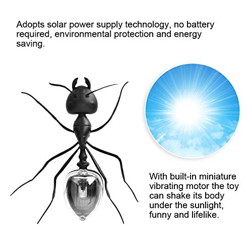 Juguete de energía solar, niños Modelo de hormiga solar Juguete de broma Ciencia Aprendizaje temprano Rompecabezas Juguetes inteligentes Regalo para niños mayores de 7 años