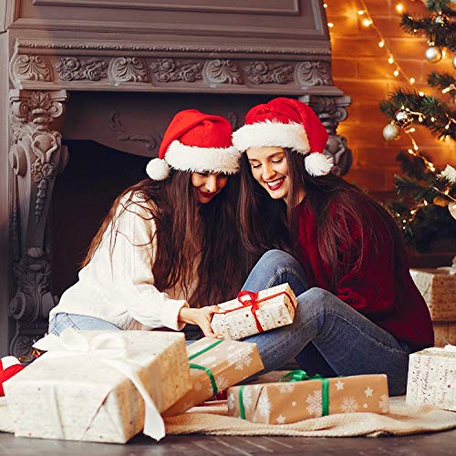 Kawaii French Fries - Gorro unisex de Papá Noel, cómodo, color rojo y blanco de felpa, para fiesta de Navidad