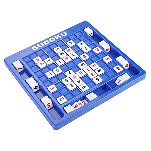 Keen so Sudoku, Blue Sudoku Puzzle Juego de Mesa Rompecabezas clásico Juguetes Educativos Matemáticas Inclinado Rompecabezas Juguete para niños Niños Adultos
