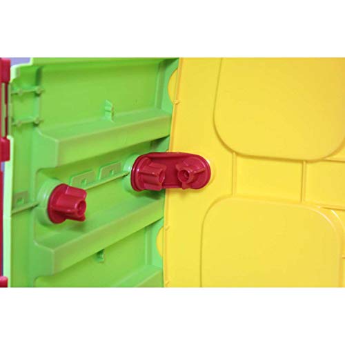 KG KitGarden - Caseta Infantil Exterior, 102x90x109 cm, Multicolor, Magical House