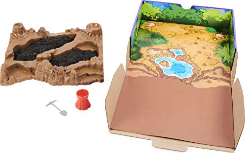 Kinetic Sand 6055874 Dino Dig Set de Juego con 10 Huesos de Dinosaurio Ocultos para Descubrir, para niños a Partir de 6 años