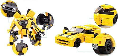 Kit de construcción de transformers. 225 piezas para armar el robot o el coche.