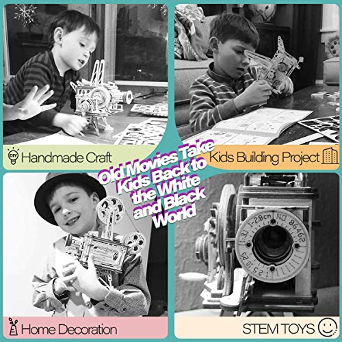 Kit De Vitascope Mecánico - Rompecabezas De Madera De Corte por Láser De Modelos De Construcción - Juegos De Madera para Niños Y Adolescentes