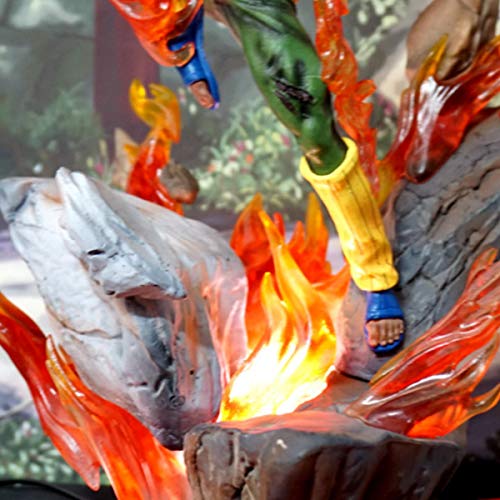 KLGZ Naruto Maito GAI Figuras Modelo Decoración Figura De PVC Acción con Adornos De Luz Figuras Juguetes para Niños Altura De Regalo De Cumpleaños 36 Cm