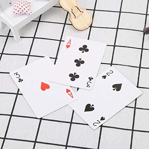 Kofun Truco de 3 Cartas, Magic Toy Three Card Monte Poke Trick Tarjeta de Cambio instantáneo Fácil de Jugar Transitoria Tres Cartas