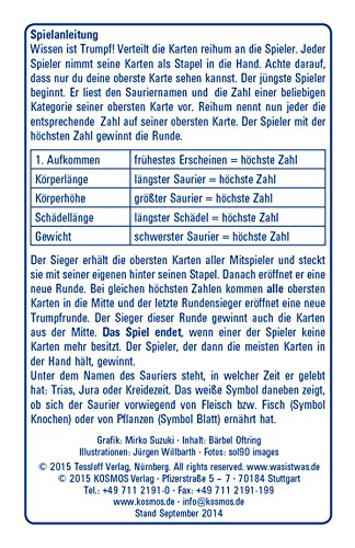 KOSMOS 741365 - "Was ist FUE Dinosaurio Top Trumps Card Game (en alemán)