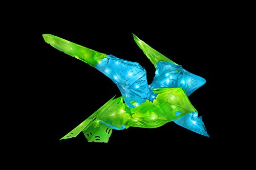 Kosmos- CREATTO Drache 3D-Leuchtfiguren entwerfen Juego de Manualidades para dragón, avión, pájaro o libélula, Color Azul Cielo. (3523)
