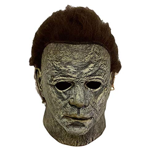 Latex Scary Mask, Horrible and Realistic Michael Myers Masks, Halloween Headgear Face Mask for Costume Party and Halloween Props