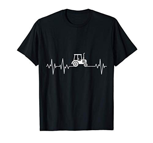 latido del corazón del tractor agricultor tractor agricultor Camiseta