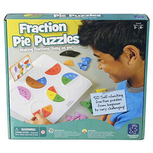 Learning Resources- Puzles de fracciones Fraction Pie, Color (EI-8445) , color/modelo surtido