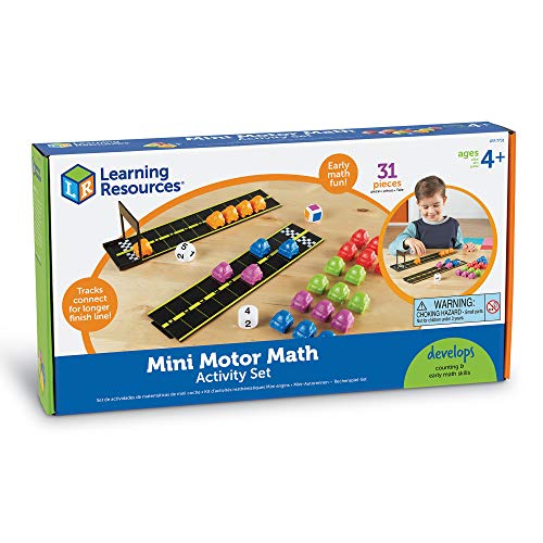 Learning Resources- Set de Actividades de Matemáticas con Minicoches, Color (LER7731) , color, modelo surtido
