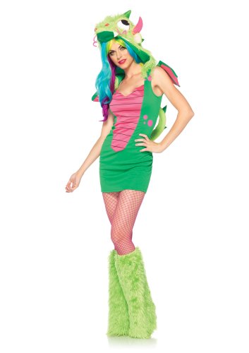 Leg Avenue- Magic Dragon Mujer, Color verde, M/L (EUR 40-42) (8514906218)