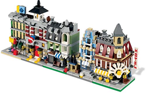 LEGO 10230 VIP - Juego de módulos Mini, Versiones en Miniatura de los 5 Primeros Juegos de módulos (cafetería, Mercado, verdulería, estación de Bomberos y Grandes almacenes)