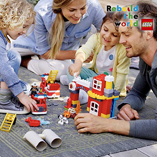 LEGO 10903 Duplo Town Parque de Bomberos, Juguete de Construcción, Actividades Creativas para niños de +2 años