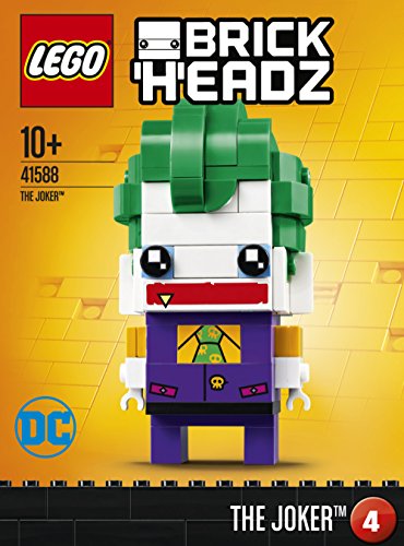 LEGO Brickheadz - The Joker, Figura de Juguete del Villano Enemigo de Batman (41588)