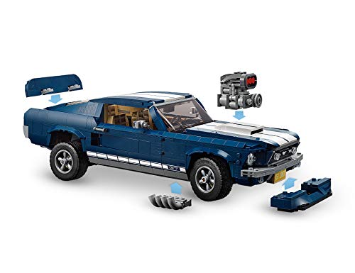 LEGO Creator Expert - Ford Mustang, Maqueta para Construir el Emblemático Coche Deportivo, Regalo Coleccionable a Partir de 16 Años, Incluye Numerosos Detalles (10265)