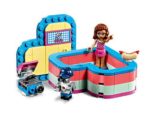 LEGO Friends - Caja Corazón de Verano de Olivia, Juguete con Mini Muñeca de Construcción para Niñas y Niños a Partir de 6 Años, Incluye Figura de un Robot (41387)