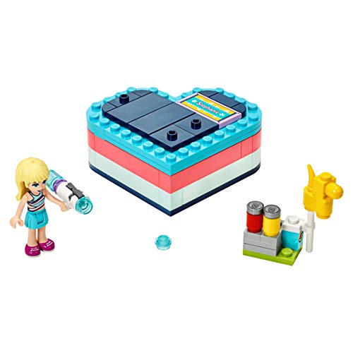 LEGO Friends - Caja Corazón de Verano de Stephanie, Juguete con Mini Muñeca Creativo de Colores para Construir para Niñas y Niños de 6 Años o más (41386)