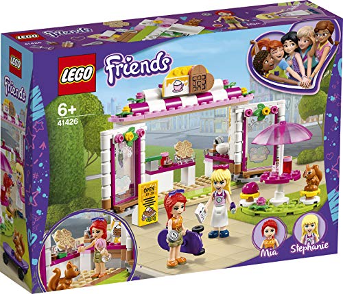 LEGO Friends Friends Parque de Heartlake City Set de Juego con Cafetería Heladería y Mini Muñeca de Stephanie, multicolor (Lego ES 41426)