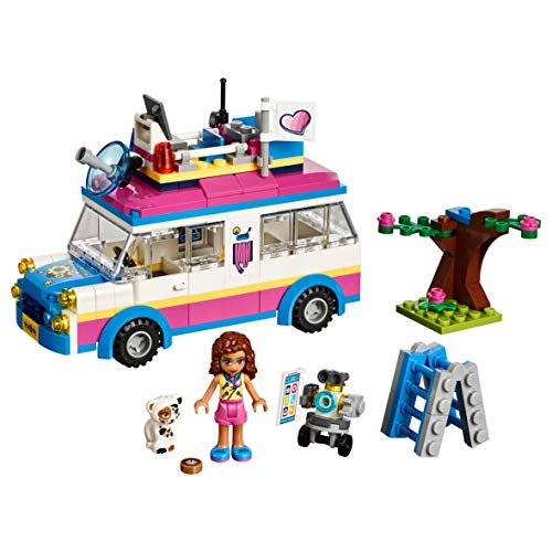 LEGO Friends - Vehículo de Operaciones de Olivia, Set de Construcción con Mini Muñeca y Gato para Niñas y Niños de 6 a 12 Años, Incluye Vehículo (41333)