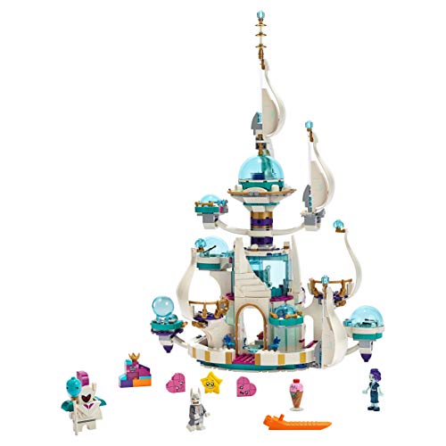 LEGO Movie - Palacio Espacial “No Tan Malvado” de la Reina Soyloque Set de construcción de Castillo Blanco Inspirado en la LEGO, Película, incluye Minifigura de Batman, Novedad 2019 (70838)