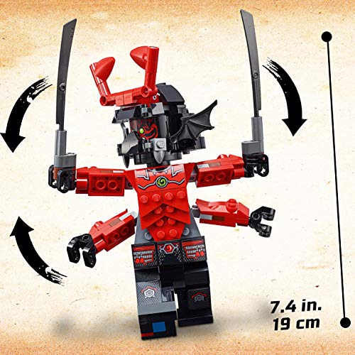 LEGO Ninjago - Perforadora de Cole, samurai gigante de juguete divertido de construcción para aventuras de ninjas (70669)