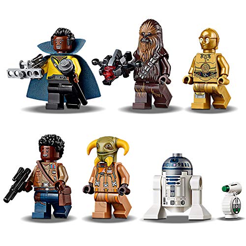 LEGO Star Wars TM - Halcón Milenario, Juguete de Construcción de Nave Espacial, Incluye Minifiguras de Finn, Chewbacca, Lando + Star Wars TM - Caza Estelar ala-Y de la Resistencia