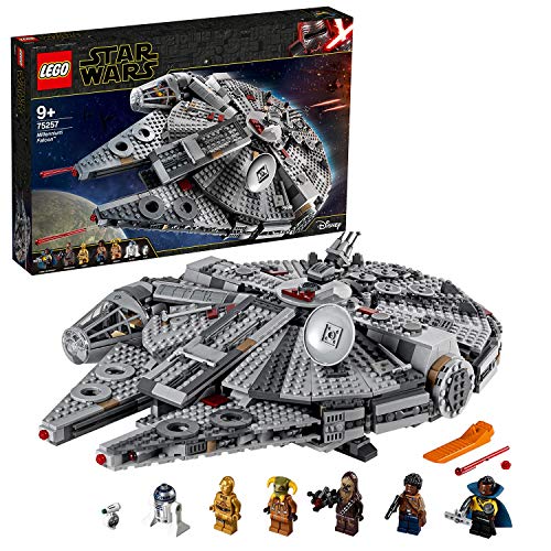 LEGO Star Wars TM - Halcón Milenario, Juguete de Construcción de Nave Espacial, Incluye Minifiguras de Finn, Chewbacca, Lando + Star Wars TM - Caza Estelar ala-Y de la Resistencia