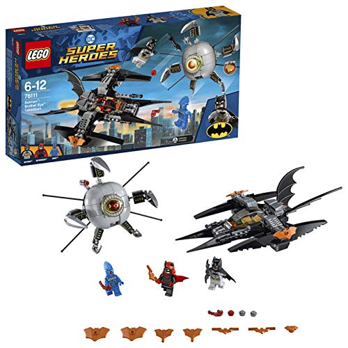 LEGO Super Heroes Batman: Asalto Final contra Brother Eye, avión del Caballero Oscuro, incluye Nave del Supervillano (76111)