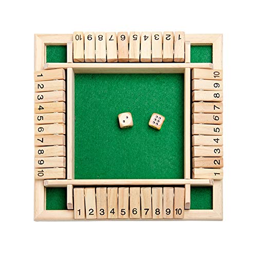 LICHENGTAI juego de mesa de madera, un clásico juego de matemáticas familiar de cuatro caras flop juego de madera Sudoku Puzzle Board Padre-Hijo juego de mesa para niños regalo de fiesta familiar