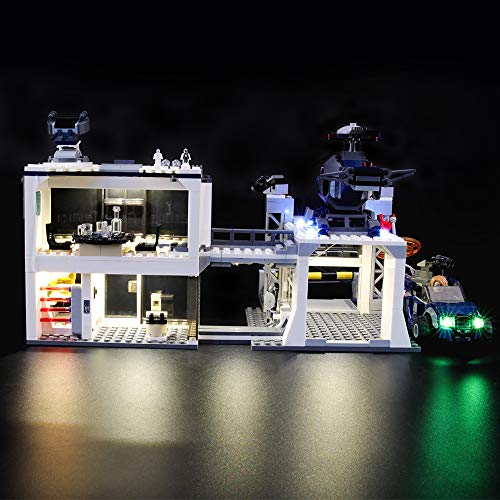 LIGHTAILING Conjunto de Luces (Super Heroes Batalla en el Complejo de los Vengadores) Modelo de Construcción de Bloques - Kit de luz LED Compatible con Lego 76131 (NO Incluido en el Modelo)