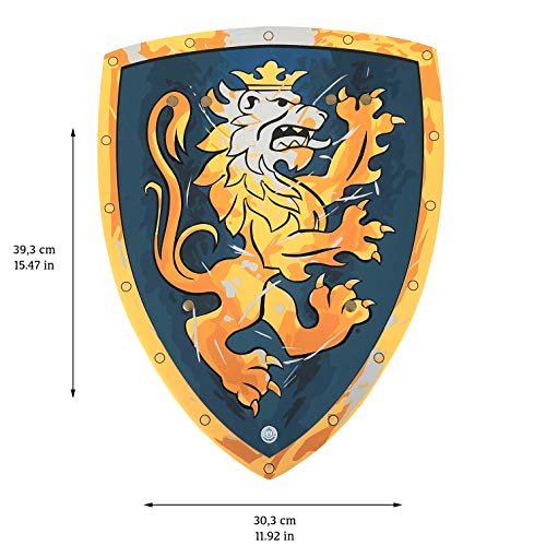 Liontouch 116LT Noble Escudo de Caballero de Juguete de Espuma, Color Azul, pequeño | Forma Parte de una línea de Disfraces para niños