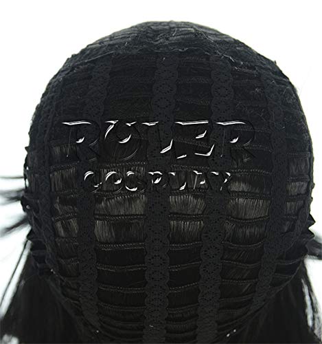 LJYNB Juego Touken Ranbu Online Yagen Toushirou Cosplay pelucas cortas negras pelo sintético resistente al calor Peruca Anime disfraz peluca
