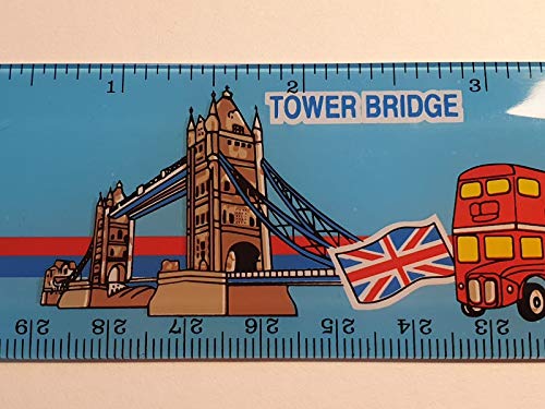 London Icons Blue Reguler Pack de 3 - Tower Bridge, autobús de dos pisos rojo, taxi negro, palabra, guardia real, caja de teléfono, Big Ben, bandera de Reino Unido - recuerdo británico de Inglaterra