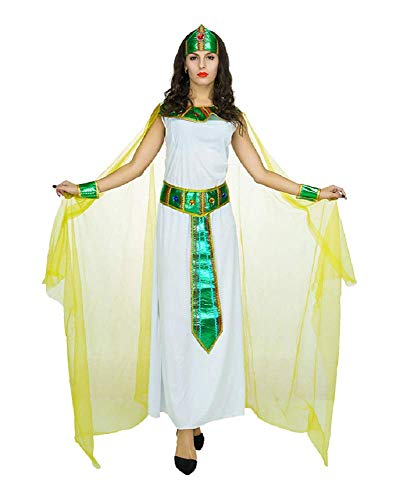 Lovelegis Disfraz de sacerdotisa Vestal egipcia Cleopatra Nefertiti Disfraz - Carnaval - Halloween - Cosplay - Accesorios - Mujer niña - Talla única