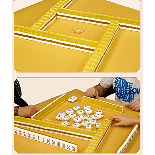Mah Jong Mahjong Mahjong Hogar Marca De Gama Alta Dan Jugar Mahjong Tarjeta De Juego Mahjong Ajedrez 144 Hojas ( Color : Gold , Size : 39# )
