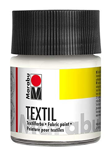 Marabu 070 - Pintura Textil (50 ml), Color Blanco