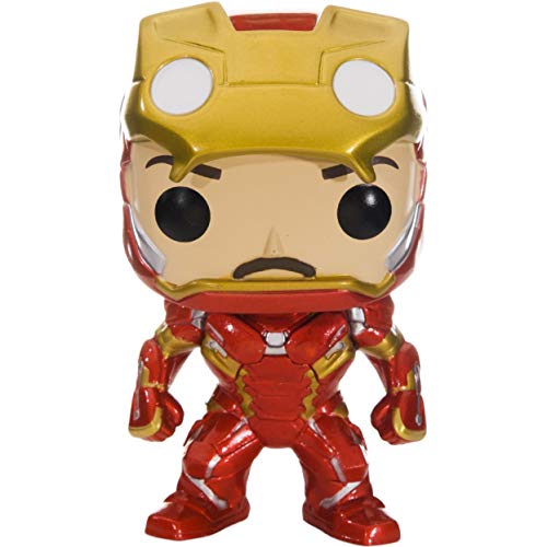 Marvel: Captain America 3 Civil War - Iron Man Unmasked #136 (Hot Topic Exclusive) Funko Pop! Vinyl Figure (Includes Compatible Pop Box Protector Case)