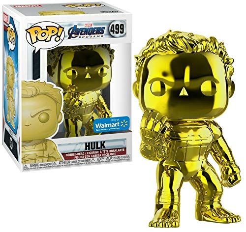 Marvel Funko Pop Avengers Endgame - Gold Chrome Hulk - Bobble-Head