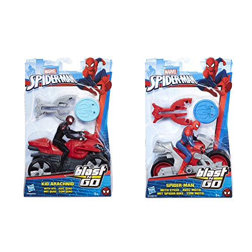 Marvel Spiderman-B9705EU62 Surtido Blast N Go, Multicolor (Hasbro B9705EU6)
